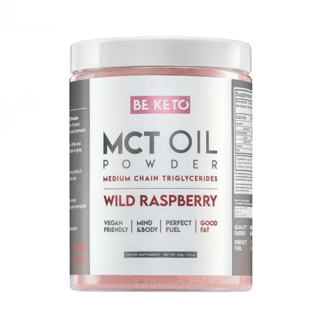 OLEJ MCT w Proszku - Dzika Malina 300 g BeKeto