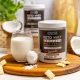 KETO Izolat Białka z Olejem MCT w Proszku - Kokos i Biała Czekolada 300 g BeKeto