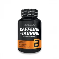 CAFFEINE + TAURINE Metabolizm i Energia (60 kaps) BioTechUSA