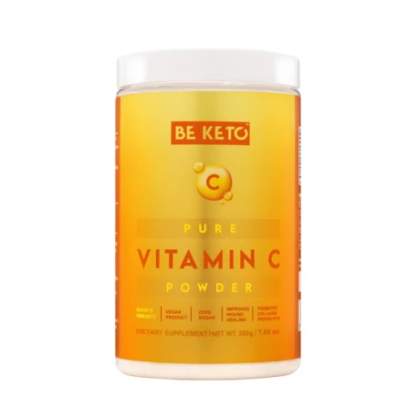 Witamina C 100% Czysty Kwas L-askorbinowy w Proszku 200 g BeKeto