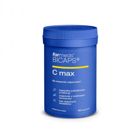 BICAPS Witamina C Max (90 kaps) Kwas L-Askorbinowy + Cynk + Witamina D3 + Rutyna + Hesperydyna ForMeds