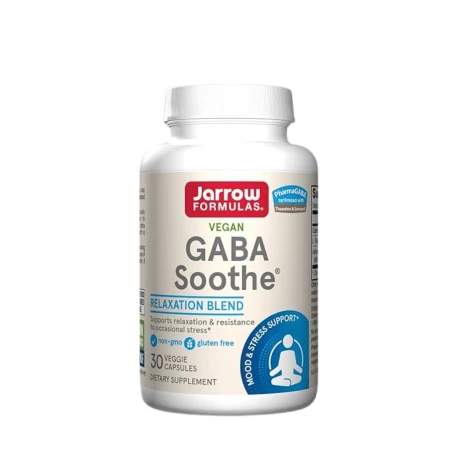 Gaba Soothe Kwas Gamma-Aminomasłowy + Teanina + Ashwagandha (30 kaps) Jarrow Formulas
