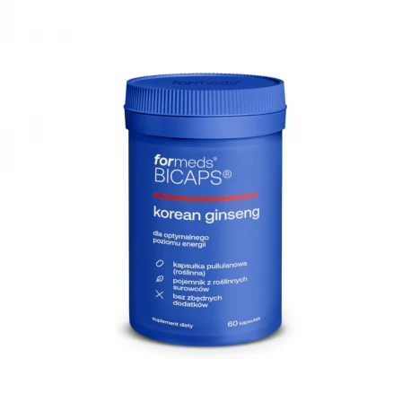 BICAPS KOREAN GINSENG Ekstrakt z Żeń-Szenia Koreańskiego (60 kaps) ForMeds