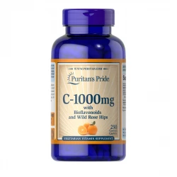 Witamina C-1000 Bioflawonoidy + Dzika Róża (250 tab) Puritan\'s Pride