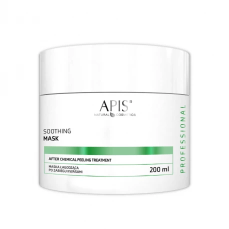 Maska Łagodząca po Zabiegu Kwasami Kaolin Ekstrakt z Arniki i Mimozy Tlenek cynku 200 ml Apis