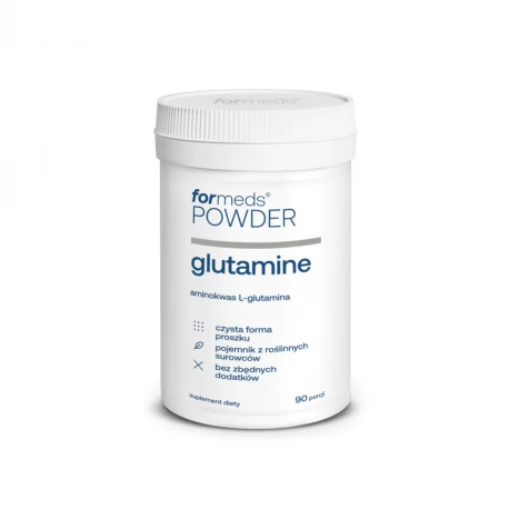 GLUTAMINE L-Glutamina Proszek 63 g (90 porcji) Aminokwasy ForMeds