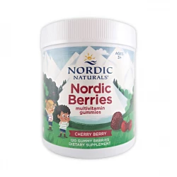 Nordic Berries Cherry Wiśniowe Multiwitaminy dla Dzieci i Dorosłych (120 żelków) Nordic Naturals
