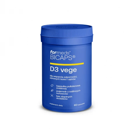 BICAPS D3 VEGE Wegańska Witamina D3 z porostów (60 kaps) ForMeds