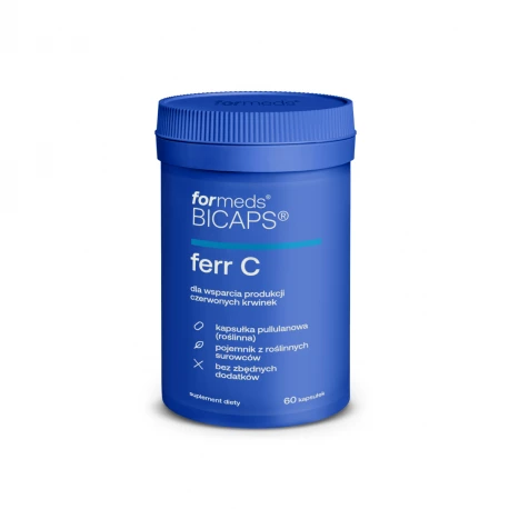 BICAPS Ferr C Żelazo + Witamina C (60 kaps) ForMeds