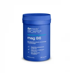 BICAPS Mag B6 Cytrynian Magnezu Witamina B6 P-5-P (60 kaps) ForMeds