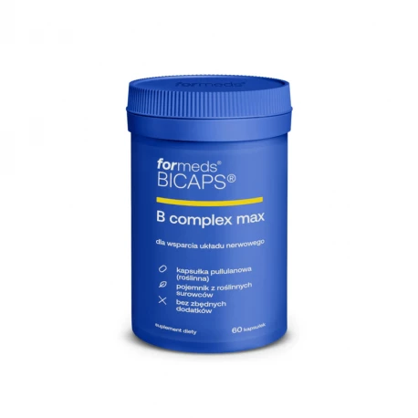 BICAPS Witamina B Complex MAX + Betaina HCL (60 kaps) ForMeds