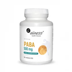 PABA 500 mg (100 tab) Wsparcie Procesów Krwiotwórczych Aliness
