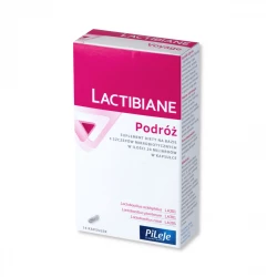 Lactibiane Podróż Wsparcie Flory Bakteryjnej 3 Szczepy Mikrobiotyczne 20 MLD (14 kaps) Pileje