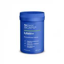 BICAPS LUTEIN+ Luteina 20 mg Zeaksantyna 2 mg + Witamina A Wzrok Oczy (60 kaps) ForMeds