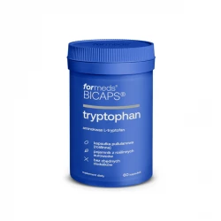 BICAPS TRYPTOPHAN 500 mg L-tryptofan Utrzymanie równowagi Emocjonalnej i Spokoju (60 kaps) ForMeds