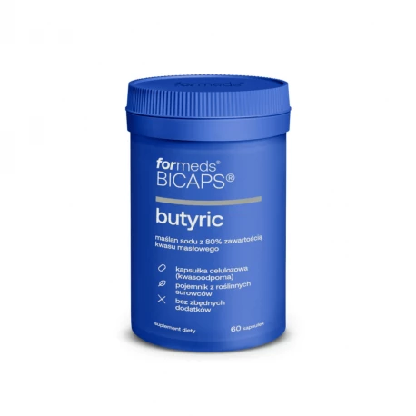 BICAPS BUTYRIC Maślan sodu 240 mg Kwas masłowy (60 kaps) ForMeds