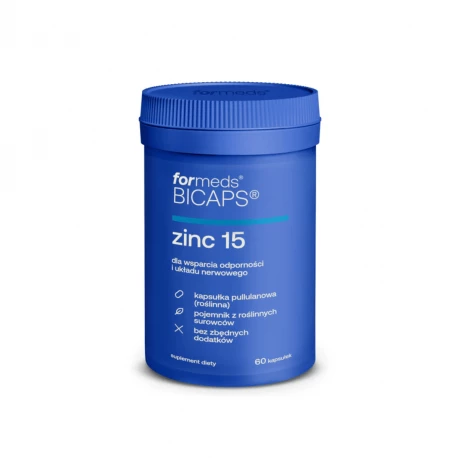 BICAPS ZINC 15 Cytrynian Cynku (60 kaps) ForMeds