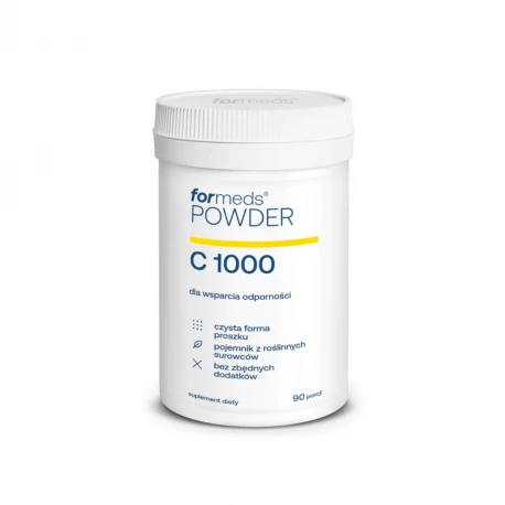 C 1000 POWDER Witamina C Wsparcie Odporności Proszek 90 g ForMeds