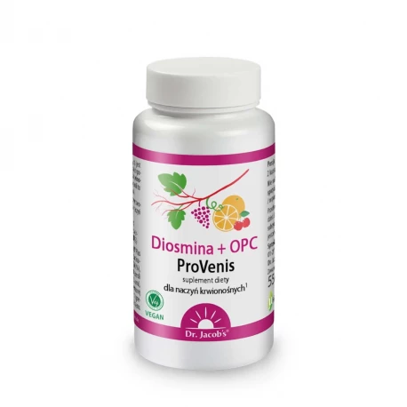 Diosmina + OPC ProVenis Wsparcie Naczyń Krwionośnych (90 kaps) Dr. Jacob's