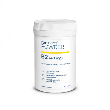 Witamina B2 POWDER Ryboflawina 40 mg + Inulina Proszek 39,6 g ForMeds