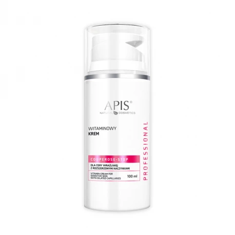 Couperose-Stop Witaminowy Krem do Cery Wrażliwej z Rozszerzonymi Naczynkami 100 ml Apis