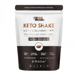 Keto Shake MCT Kolagen Białko WPI Dieta Ketogeniczna - Naturalna Czekolada 500 g BeKeto