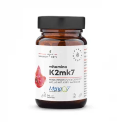 Witamina K2 MK-7 Menachion-7 z Ciecierzycy 200 mcg (30 kaps) Aura Herbals