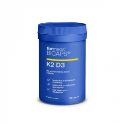 BICAPS Witamina K2 MK-7 100 mcg + D3 2000 IU (60 kaps) ForMeds