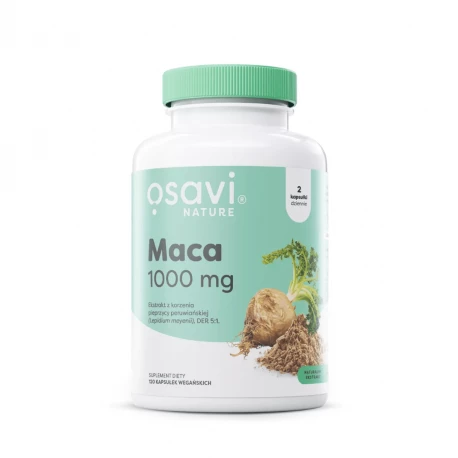Maca 1000 mg Ekstrakt 5:1 Vege (120 kaps) Osavi