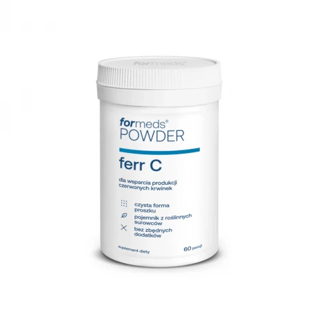 Ferr C POWDER Żelazo + Witamina C + Korzeń Buraka Proszek 43,3 g ForMeds
