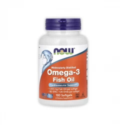 Omega-3 Fish Oil 1000 mg 180 EPA 120 DHA (100 sgels) Now Foods