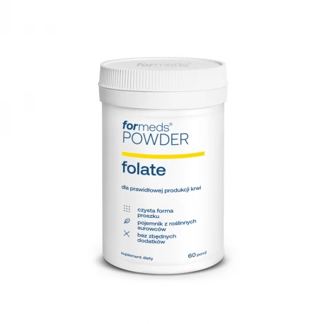 Folate POWDER 400 mcg Kwas Foliowy Proszek 38,7 g ForMeds