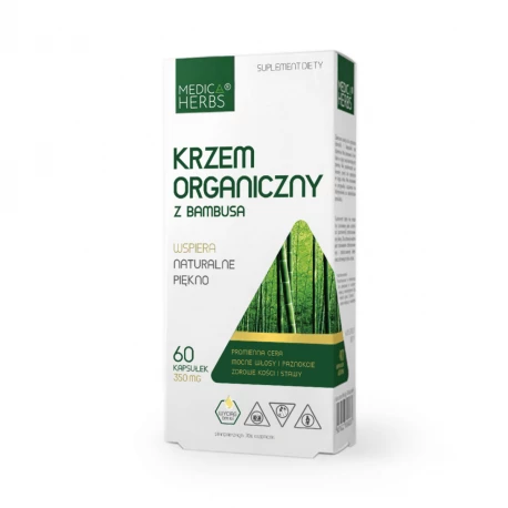 Krzem Organiczny z Bambusa 350 mg (60 kaps) Medica Herbs