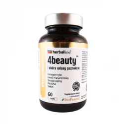 4beauty Skóra Włosy Paznokcie 10w1 (60 kaps) Herballine Pharmovit