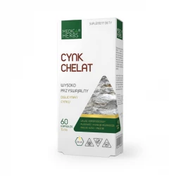 Cynk Chelat (Dyglicynian Cynku) 15 mg Odporność (60 kaps) Medica Herbs