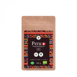 Kawa Ziarnista Bezkofeinowa 100% Arabica PERU EKO 200 g EcoBlik