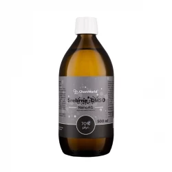 Srebrne DMSO 70% Niejonowe Srebro Koloidalne NanoAG 50 ppm w Płynie 500 ml ChemWorld