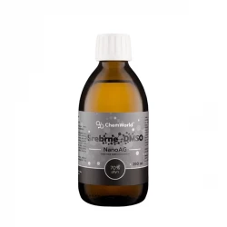 Srebrne DMSO 70% Niejonowe Srebro Koloidalne NanoAG 50 ppm w Płynie 250 ml ChemWorld