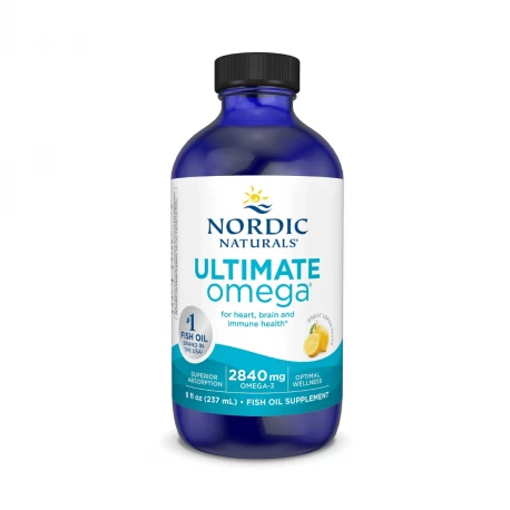 Kwasy Omega 3 DHA EPA Ultimate Omega 2840 mg Smak Cytrynowy 237 ml Nordic Naturals