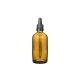 Butelka Szklana Brązowa z Pipetą Biała 100 ml