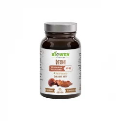 Grzyby Reishi Ekstrakt 40% Polisacharydów 30 % Beta-glukanów 400 mg (90 kaps) Biowen