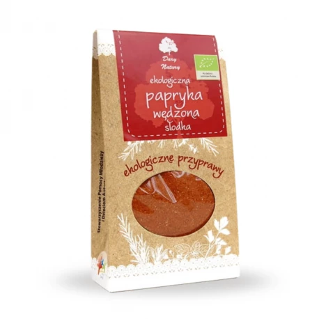 Papryka Wędzona Słodka Mielona EKO 50 g Przyprawa Dary Natury