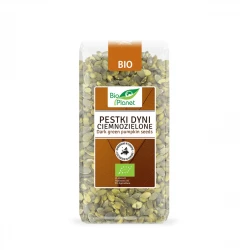 Pestki Dyni Ciemnozielone Łuskane BIO Ekologiczne Europejskie 350 g Bio Planet