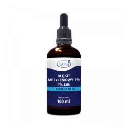 Błękit Metylenowy 1% + DMSO 10% Czystość Farmaceutyczna Ph.Eur. 100 ml NatVita