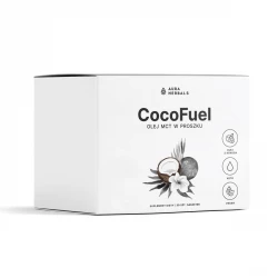 CocoFuel Olej MCT w Proszku Czysty Olej z Kokosa 100% 7000 mg (30 sasz) Aura Herbals