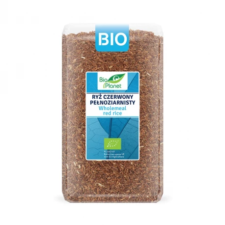 Ryż Czerwony Pełnoziarnisty BIO Ekologiczny Bezglutenowy 1 kg Bio Planet