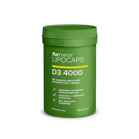 LIPOCAPS D3 4000 IU Liposomalna Witamina D3 (60 kaps) ForMeds