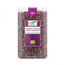 Żurawina Suszona Cięta Słodzona Cukrem Trzcinowym BIO Ekologiczna 1 kg Bio Planet
