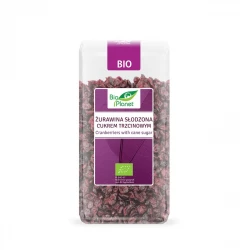 Żurawina Suszona Cięta Słodzona Cukrem Trzcinowym BIO Ekologiczna 400 g Bio Planet