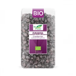 Żurawina Suszona Cięta Słodzona Sokiem Jabłkowym BIO Ekologiczna 1 kg Bio Planet